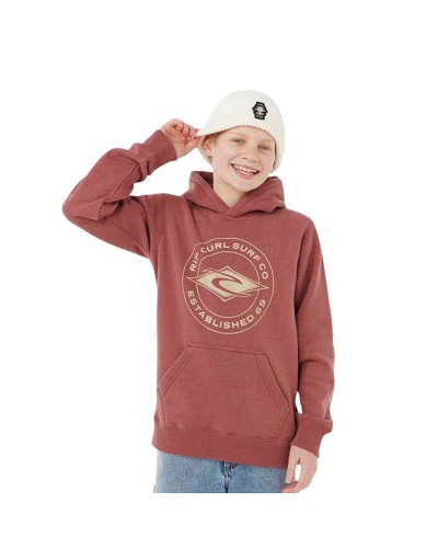 Lasten huppari Rip Curl Stapler Hood Punaruskea
