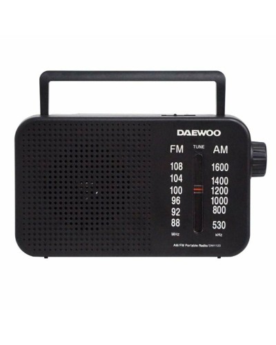 Radio Portatile Daewoo DW1123 Nero AM/FM Retrò