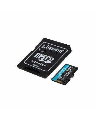 Mikro SD Speicherkarte mit Adapter Kingston SDCG4/64GB 64 GB