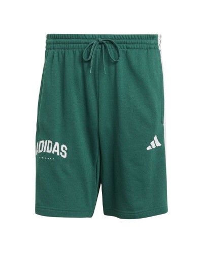 Miesten urheilushortsit Adidas 3 Bandas Sho Vihreä