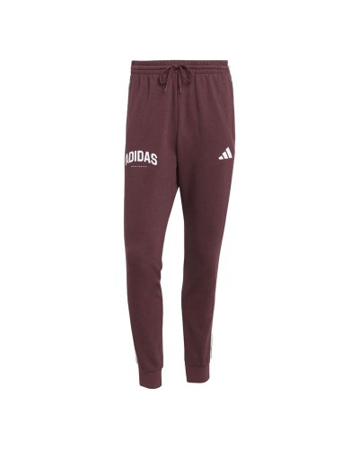 Pitkät urheiluhousut Adidas 3 Bandas Burgundi Miehet