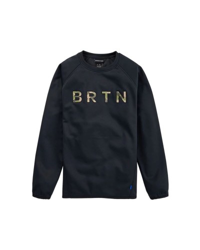 Sweat sans capuche homme Burton Crown Weatherproof Pullover Crewneck Noir