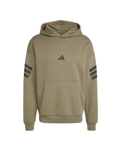 Herren Sweater mit Kapuze Adidas Future Icons 3stripes Braun grün