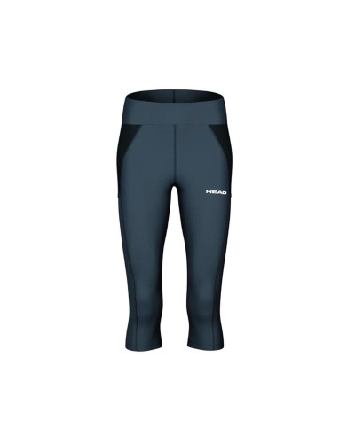 Naisten urheilulegginsit Head Tech 3/4 Tights Laivastonsininen