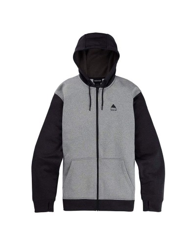 Herenhoodie Burton Oak Full-Zip Zwart