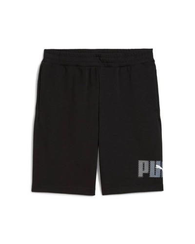 Pantalones Cortos Deportivos para Hombre Puma Essentials Logo Lab Negro