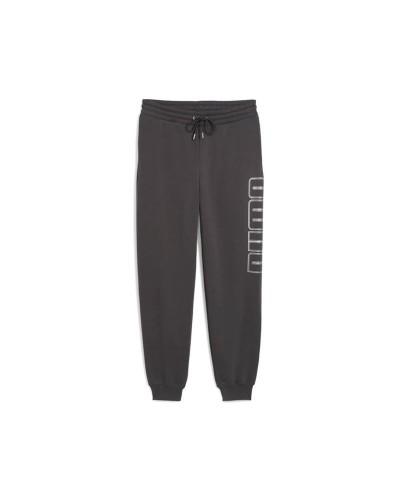 Långa träningsbyxor Puma Maximal Metallic Swe Grå Män