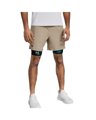 Sportbroekje voor heren Under Armour Vanish Woven 6In Beige