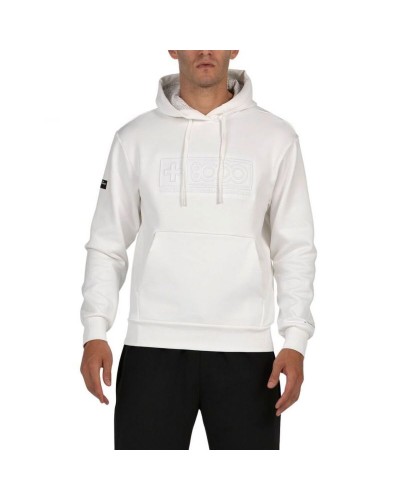 Sweat à capuche homme +8000 Esnou Blanc