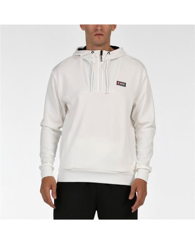 Felpa con Cappuccio Uomo +8000 Esvein Bianco