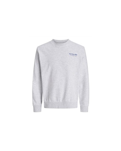 Felpa senza Cappuccio Uomo Jack & Jones Jjninety Crew Neck Bianco