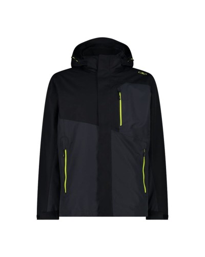 Men's Sports Jacket Campagnolo Man Zip Detachable Inn Black