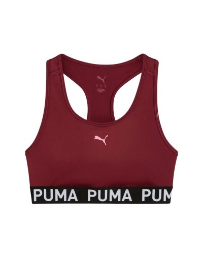 Soutien-gorge de Sport Puma 4Keeps Elastic Rouge foncé