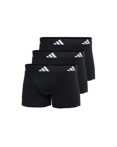 Heren Boxer Shorts Adidas Active Flex Zwart 3 Onderdelen