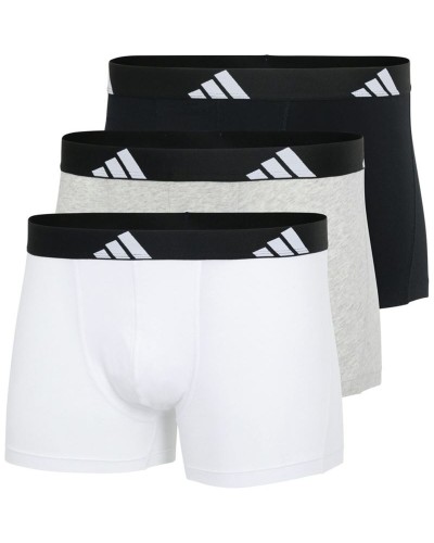 Boxer pour homme Adidas Slip Active Flex Cotton Blanc 3 Pièces