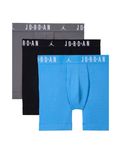 Bóxer de Hombre Jordan Flight Cotton Core 3Pk Agua 3 Piezas
