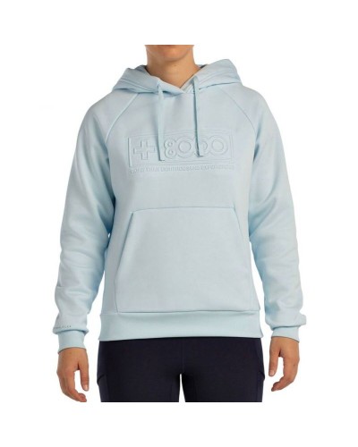 Sudadera con Capucha Mujer +8000 Elin Azul Azul claro