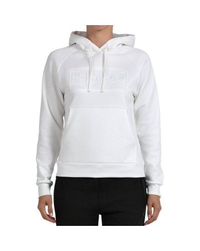 Sweat à capuche femme +8000 Elin Blanc