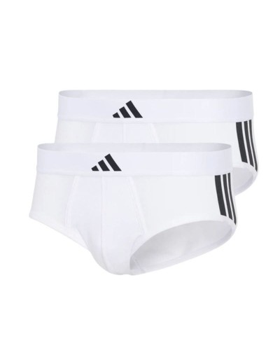 Slips Adidas Slip Low Rise 3 Stripes Active Flex Blanc 2 Unités
