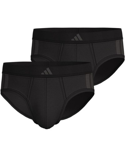 Slips Adidas Slip Low Rise 3 Stripes Active Flex Negro 2 Unidades