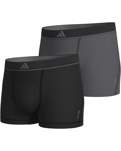 Herren-Boxershorts Adidas 2P Active Micro Flex Eco Schwarz 2 Stücke