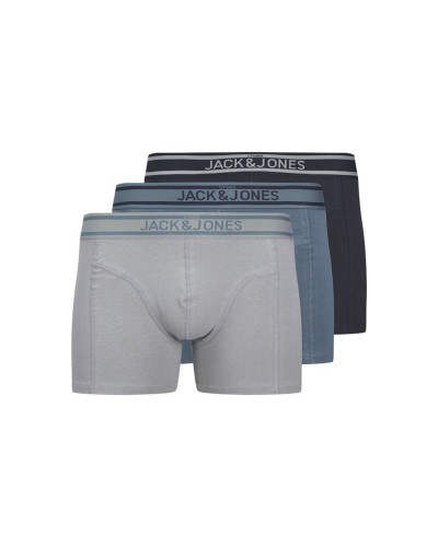 Miesten bokserit Jack & Jones Jacjohn Solid 3 Pack Harmaa 3 Kappaletta