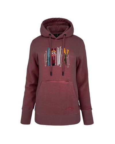 Felpa senza Cappuccio Donna Joluvi Cotton Ski Marrone
