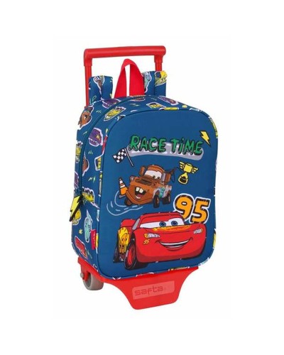Mochila Escolar con Ruedas Cars Racing 22 x 27 x 10 cm