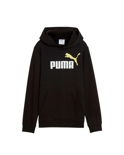 Tröja med huva Unisex Puma Essentials 2 Color No.1 Log Svart