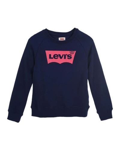 Tyttöjen huputon pusero Levi's Batwing Crewneck Sininen Tummansininen