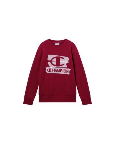 Children’s Sweatshirt without Hood Champion Graphic Shop Maroon Dark Red