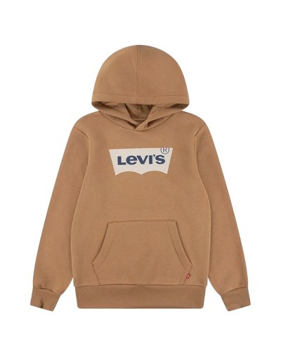 Children’s Hoodie Levi's Batwing Screenprint Hoodie Brown