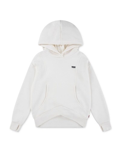 Sweatshirt met Capuchon voor Meisjes Levi's Batwing Patch Wit