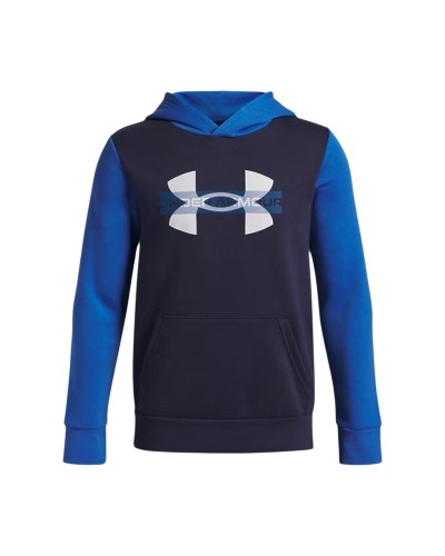 Sweat-shirt à capuche fille Under Armour Rival Flc Cblck Grphc Hd Bleu