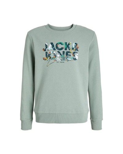 Felpa senza Cappuccio Bambino Jack & Jones Jjgeplas Crew Neck Azzurro
