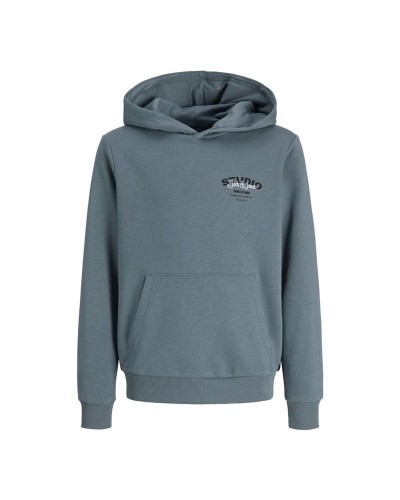 Kinderhoodie Jack & Jones Jjyuki Stormy Weather Blauw