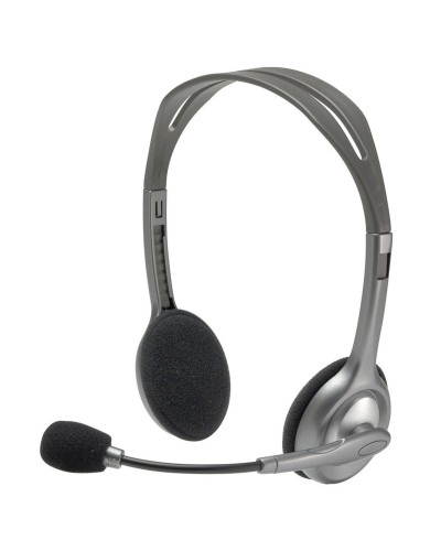 Casques avec Microphone Logitech 981-000271 2 x Jack 1,4 m Noir Gris