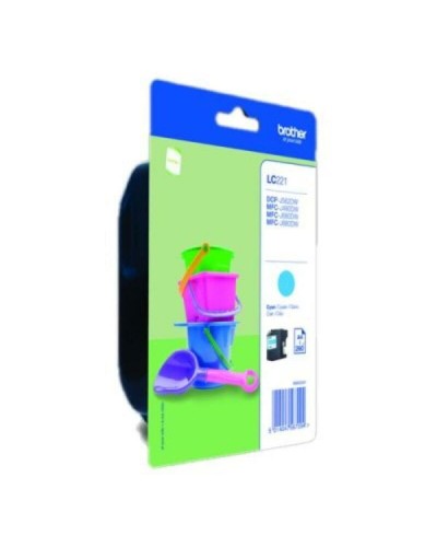 Cartuccia d'inchiostro compatibile Brother LC221CBP Ciano