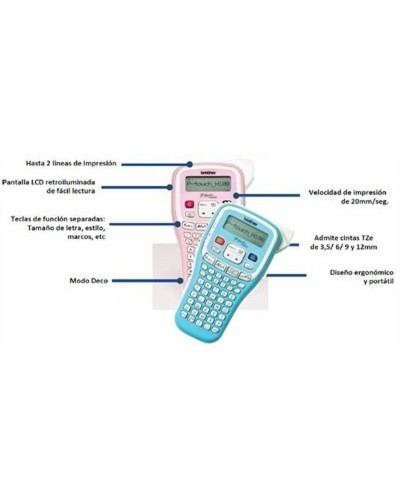 Elektroninen tarrakone Brother H100LB Sininen Valkoinen Musta