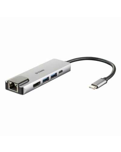 Hub USB C D-Link DUB-M520 Schwarz 60 W