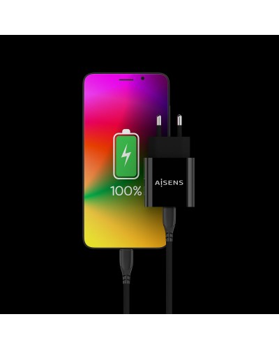 Chargeur mural Aisens A110-0538 Noir
