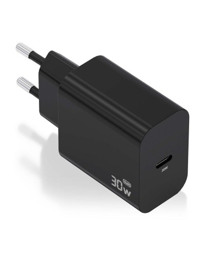 Oplader Aisens GAN 30W 1XUSB-C PD3.0 CHAR Zwart 33 W 50 W