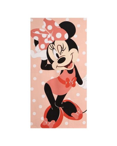 Beach Towel Minnie Mouse 70 x 140 cm Coral