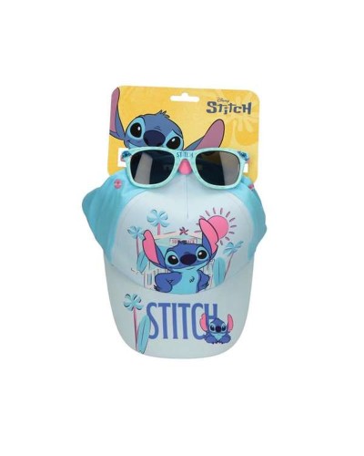 Set of cap and sunglasses Stitch Blue