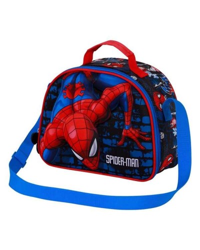 Portameriendas Spider-Man Rojo 20 x 26 x 10 cm