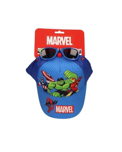 Set di berretto e occhiali da sole The Avengers Azzurro