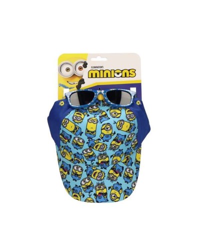 Set van pet en zonnebril Minions Blauw