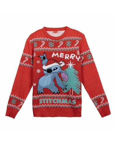 Herren Pullover Stitch Rot M