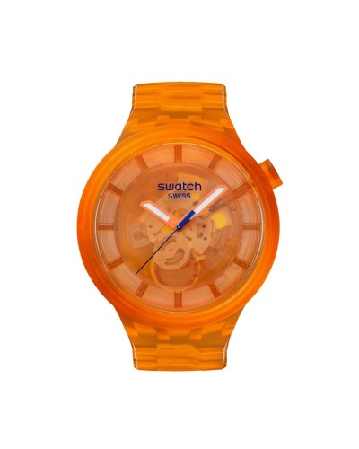 Miesten rannekellot Swatch SB05O103 Oranssi (Ø 47 mm)