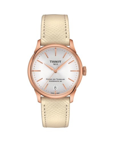 Damenuhr Tissot CHEMIN DES TOURELLES POWERMATIC 80 Gold (Ø 35 mm)